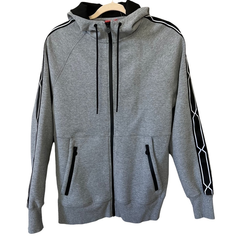 Hunter for Target Men's Chain Trim Full Zip Hoodie Gray Size Medium